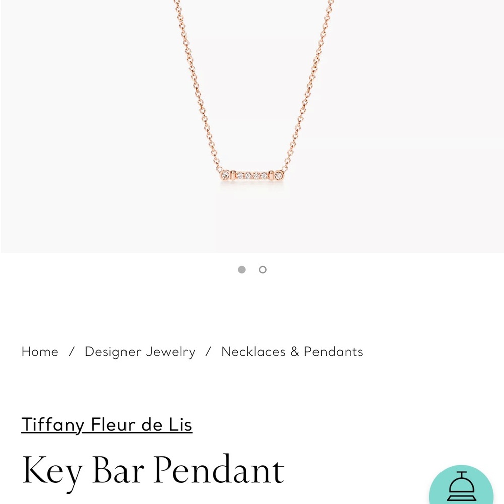 Tiffany and Co. Key Bar Pendant